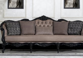 Royal and Premium Wooden Black Sofa Set